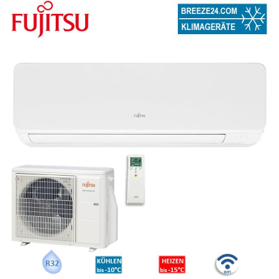 Fujitsu Set ASEH09KGTG + AOEH09KGCG Wandgerät Deluxe 2,5 kW | Raumgröße 25 - 30 m² | R32