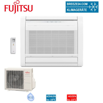 Fujitsu Set Mini-Truhengerät 3,5 kW - AGYG12KVCA + AOEG12KVCA für 1 Raum mit 35 - 40 m² | R32