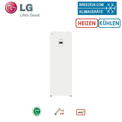 LG THERMA V HN1639HY.NK0 Hydromodul mit Speicher 200 Liter| 9 kW Heizstab | 400 Volt | WiFi