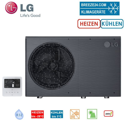 LG THERMA V HM163MRS.UB40 Kompakt Monoblock Wärmepumpe 16,0 kW zum Heizen + Kühlen 400 Volt | R32