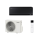 Samsung Set AR70F09C1ABNEU + AR70F09C1AWXEU WiFi Wandgerät Wind-Free Exklusiv schwarz 2,5 kW | Raum 25 - 30 m²