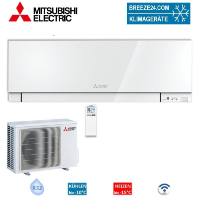Mitsubishi Electric Set Wandgerät Premium 3,5 kW - MSZ-EF35VGKW + MUZ-EF35VG WiFi 35 - 40 m² | R32