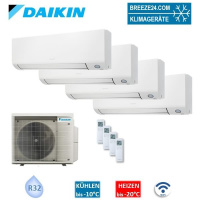 Daikin Set 4 Wandgeräte Perfera WiFi CTXM15A +...