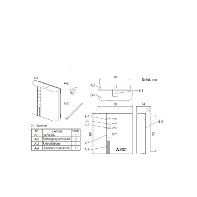 Mitsubishi Electric PAC-SK60SA-E Kältemittel-Leckagesensor
