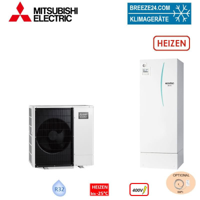 Mitsubishi Electric Set 10.12 WP-Set 1x PUZ-SHWM80YAA, 1x ERST20F-YM9E, 1x MAC-587IF-E (W)