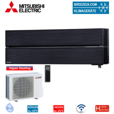 Mitsubishi Electric Set 2 Wandgeräte Diamond WiFi 1,8/3,5kW MSZ-LN18VG2B+MSZ-LN35VG2B + MXZ-2F53VF4