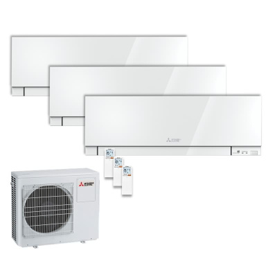 Mitsubishi Electric Set 3 x MSZ-EF25VGKW+ MXZ-3F54VF 25|25|25 m²