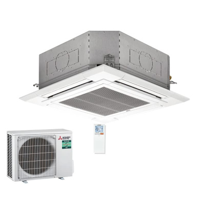 Mitsubishi Electric Set Deckenkassette 3,6 kW PLA-ZM35EA2 + Blende PLP-6EAJ + PUZ-ZM35VKA2 35- 40m²