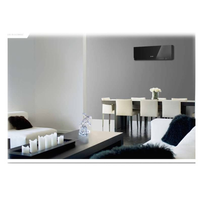 Mitsubishi Electric Wandgerät Premium WiFi MSZ-EF18VGKB 1,8kW Schwarz | Raumgröße 20 m² | Multisplit