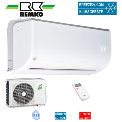 Remko Set Wandgerät Inverter 3,5 kW - RVT 355 DC + Außengerät R32 Klimaanlage