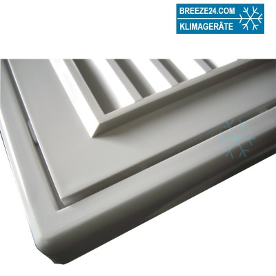 Lüftungsgitter Kunststoff weiß MV mit Flansch DN 100 bis 200 mm