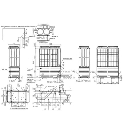 Mitsubishi Heavy FDC850KXZXE1 VRF-Außengerät 85,0 kW (400 V) für 3 bis 80 Innengeräte