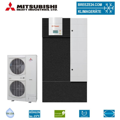 Mitsubishi Heavy Set Tower 24,0 kW - ECU251 + FDC250VSA | Raumgröße 240 - 250 m² | R410A | 400 Volt